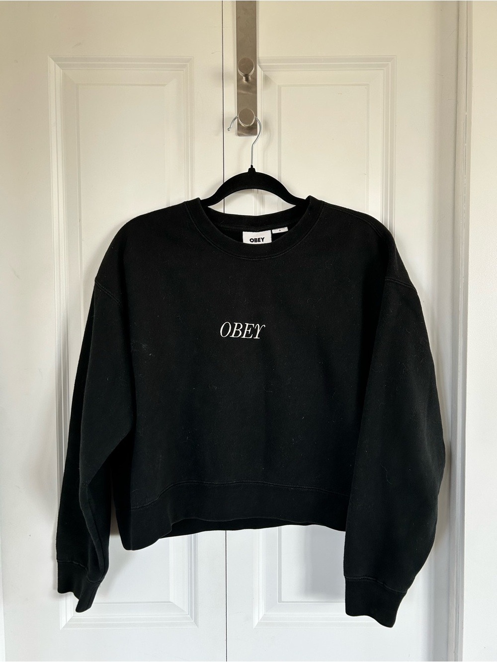 Obey crop sweater